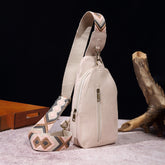 Sac de poitrine rétro décontracté, sac à bandoulière de couleur unie, sac banane bohème
